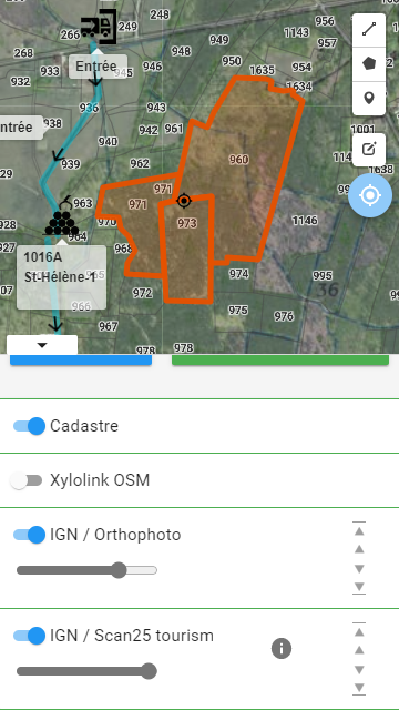 application mobile de cartographie forestière